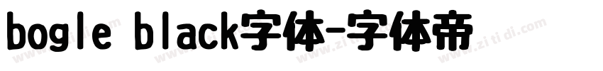 bogle black字体字体转换